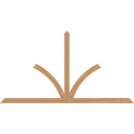 Ekena Millwork Richland Timber Gable Bracket, Western Red Cedar, 96"W x 52"H x 3 1/2"D x 3 1/2"F, 13/12 Pitch GBW096X52X0404RIC00SWR